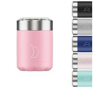 Chilly's Termo para Alimentos - Contenedor de Alimentos Reutilizable de Acero Inoxidable de - Aislamiento de Doble Pared para Mantener los Alimentos Calientes o Fríos - Rosa Pastel, 300ml