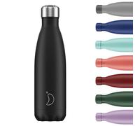 Chilly's Unisex - Adulto Monochrome Collection Botella Negro, 500 ml