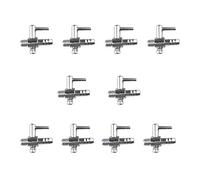 Chiloskit 10 piezas de válvula de aire de una sola vía de válvula de boca roscada distribuidor divisor para bomba de acuario de aire