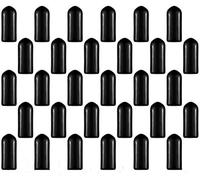 Chiloskit 30 piezas adaptador de aerógrafo, tapas para frascos de aerógrafo, tapas para verter sifón para la tapa de la botella de la pistola pulverizadora, color negro