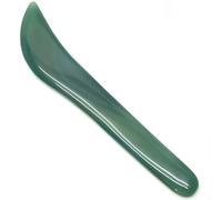 Chiloskit Cuchillo bruñidor de ágata profesional de 11 cm, herramienta de pulido manual para joyería, herramientas de pulido de oro y plata (verde)