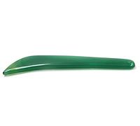 Chiloskit Cuchillo de ágata roja natural de 11 cm, pulido a mano, pulido de oro y plata (verde)