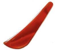 Chiloskit Cuchillo de ágata roja natural de 11 cm, pulido con espejo, oro y plata, pulido a mano (rojo)