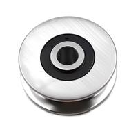 Chiloskit - Polea de acero inoxidable de 8 mm, 400 kg, polea de metal y polea para guía de elevación, diámetro interior (50 mm)