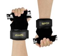 Chiluxendo Negras Muñequeras Gimnasio, Correas Levantamiento de Pesas, Complemento para el Gimnasio, Vendajes de Muñeca de Cuero, Guantes de Peso Muerto para Halterofilia, Entrenamiento, Culturismo