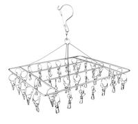 Chiluxendo Tendedero Inoxidable, Rejilla de Secado para Colgar Tenderetes de Ropa, Estante Clothes Hanger Colgador, Secador para Calcetines Lencería, para Ropa Interior, Sujetador, Cortavientos