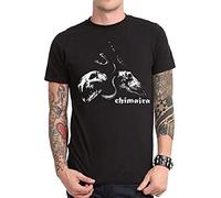 Chimaira The Impossibility of Reason - Camiseta de manga corta para hombre, estilo punk, rock, casual, vestido de verano estampado, Negro, L