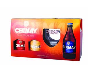 CHIMAY Cerveza belga trapense pack 3 botellas 33 cl