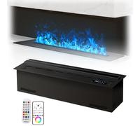 Chimenea atomizada con llenado automático de agua, aplicación inteligente, control remoto y táctil, panel ultrafino, humidificador de bajo ruido