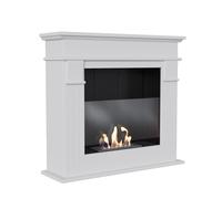 CHIMENEA BIOETANOL DE PORTAL AUGUST TÜV BLANCO AUTOENSAMBLAJE CON