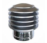 Chimenea Capucha Anti- Abajo Boceto Acero Inoxidable Conducto de Humos Tapa, Ventilación, Top, Cubierta… - 7.2'' / 180 mm