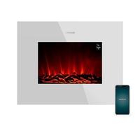 Chimenea Eléctrica Ready Warm 2690 Llamas Conectadas 26 2000W (Blanco) - CECOTEC