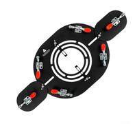 Chimenea de camping con placa antiquemaduras con deflector giratorio y movible adecuado para chimeneas de tienda de campaña de hasta 9,3 cm