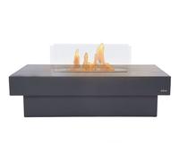 Chimenea de etanol con diseño de mesa y depósito central de 3l de capacidad y que emite una llama regulable. 55 cm