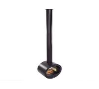 Chimenea de etanol de techo con visión de llama por ambos lados. fabricada en acero negro. alcanza 2kw de potencia y tiene un bloque de combustión de 1.5l 190 cm