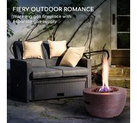 Chimenea de gas Vitina 40.000 BTU/13kW Cubierta Quemador de acero inoxidable