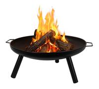 Chimenea De Jardín 59Cm, Hoguera, Cesta De Fuego, Parrilla, Maceta