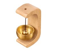 Chimenea de puerta magnética - puerta decorativa de tienda, campana de puerta de madera, alerta de entrada en forma de C, anillo de montaje magnético en forma de C, sonido de campana clásico |