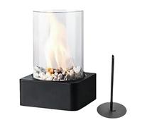 Chimenea De Sobremesa Chimenea Decorativa Portátil Resistente Al Calor | Chimenea Alcohol Camping Decoración Hogar, Salón, Alféizar, Patio, Jardín Trasero, Jardín, Terraza, Camping, Viajes, Autoca