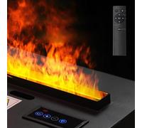 Chimenea de Vapor de Agua, Efecto de Llama Realista En 3D, control Remoto Fuego Eléctrico Inteligente, Chimenea Eléctrica,0.8m