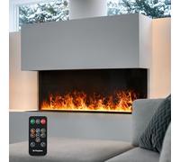 Chimenea de Vapor de Agua, Fuego eléctrico Inteligente de Control Remoto, Chimenea eléctrica 50cm…