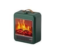 Chimenea doméstica con llama 3D, calefactor for el hogar, ventilador de calefacción, calentamiento rápido, pequeña for invierno,Dispositivo de calentamiento