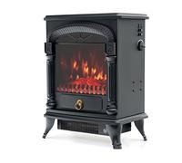 Chimenea Eléctrica 1950 W Kekai Arizona 37x23x51 cm con Simulación de Fuego Negra