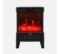 Chimenea Eléctrica Abrila FRISCO 1800W Negro Efecto Llama PTC