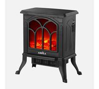 Chimenea Eléctrica Abrila INOLA 1500W Negro Efecto Chimenea