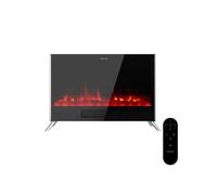 Cecotec Chimenea Eléctrica con Mando ReadyWarm 7500 3in1 Total Flames. 1500W, 2 Modos, Termostato, Efecto Llama, Temporizador, Seguridad, Convección, Calor Rápido y Eficiente