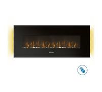 Chimenea eléctrica CHE-500 (Negro, 2.000 W, 11 x 140 x 56 cm)