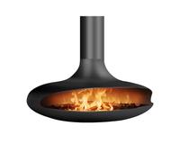 Chimenea eléctrica Chimenea Colgante de leña for el hogar, Villa, Sala Estar, decoración, simulación Llama, versión 3D, Chimenea(90cm)