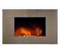 Chimenea eléctrica con calefactor y efecto llama Pure Inox