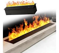 Chimenea eléctrica con efecto de vapor de agua 3D, táctil y control remoto para el hogar, oficina, restaurante