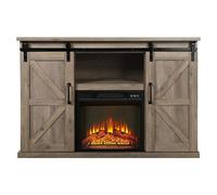 Chimenea eléctrica con marco MDF CHE-910 (Marrón, 2.000 W, 40 x 137 x 82 cm)
