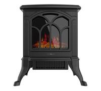 Chimenea eléctrica de pie cecotec readywarm 1500 flames 1500w 2 niveles negro