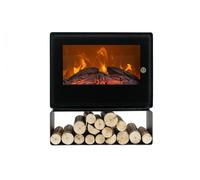 Chimenea eléctrica de suelo tipo estufa con estante inferior. salida de aire frontal oculta. potencia 2000w