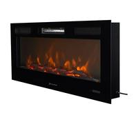 Chimenea eléctrica insertable CHE-650 (Negro, 2.000 W, 13 x 116 x 42 cm)