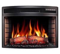 Chimenea eléctrica MultivaF25 Cartucho LED panorámico con función de calefacción, imitación de sonido de leña, control remoto