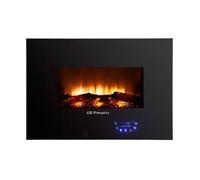 Chimenea eléctrica orbegozo cm 8000 - 1800w - temperatura 7/35º - frontal cristal templado - efecto fuego real - mando a