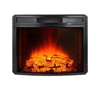 Chimenea eléctrica Purline CHE-630 frontal de cristal negro 2000W temporizador