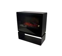 Chimenea eléctrica de suelo tipo estufa con estante inferior. salida de aire frontal oculta. potencia 2000w