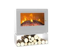 Chimenea Eléctrica Purline de Suelo con Estante 2000 W estilo moderno