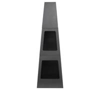 Chimenea Exterior con Almacenamiento Negro