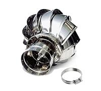 Chimenea giratoria de acero inoxidable, resistente al viento, a la lluvia, al polvo, fácil de instalar para espacios reducidos