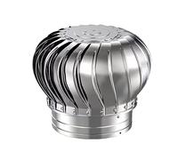 Chimenea giratoria de acero inoxidable, ventilación de techo resistente a la intemperie, ventilador de turbina alimentado por viento, fuerte y duradero para chimenea y ventilación