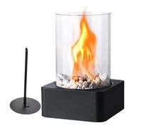 Chimenea Interior Chimenea Decorativa Portátil Resistente Al Calor | Hoguera Sobremesa Exterior Para Hogar Salón Dormitorio Escritorio Patio Jardín Terraza Camping Viaje