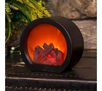 Chimenea LED, chimenea, farolillo, USB, funciona con pilas, decoración de chimenea, control táctil, chimeneas eléctricas con efecto de llama para interior y exterior, salón, entrada, terraza