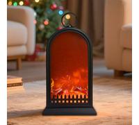 Chimenea LED, lámpara de chimenea, chimeneas eléctricas con efecto de llama, USB y funciona con pilas, simulación de chimenea, decoración para el hogar