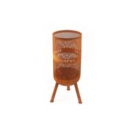 Chimenea leña exterior bonves 34 oxidada de acero